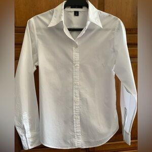 GAP Classic White Long Sleeved Blouse